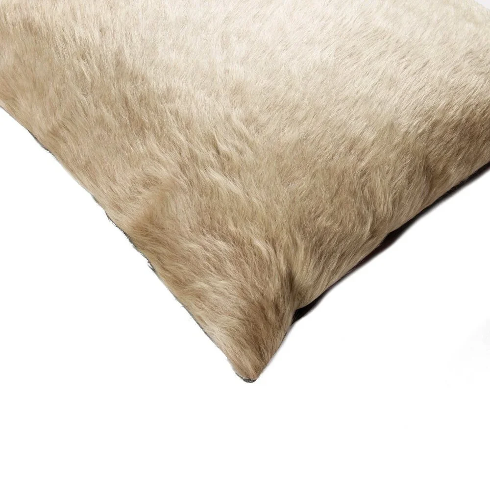 Natural Home Decor Torino Cowhide Pillow | 2-Piece | Natural | 18